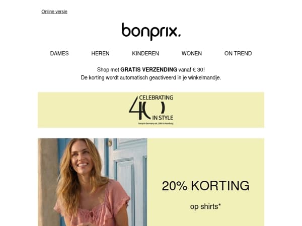 20% korting voor jou 💕