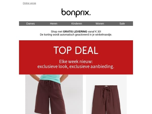 Onze TOP DEAL van de week