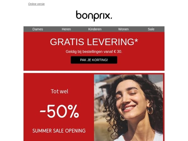 Tot wel -50% in de Summer Sale