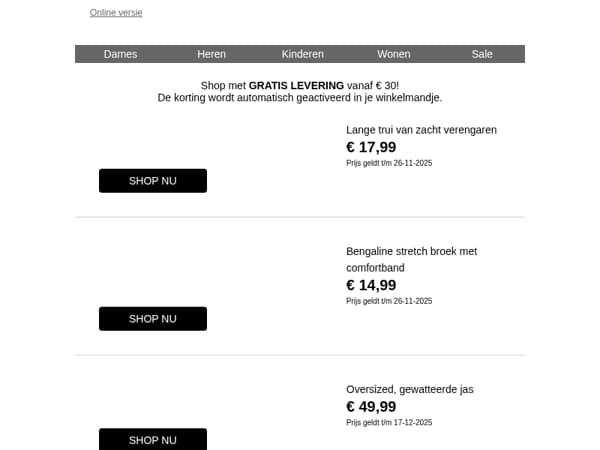 Onze TOP DEAL van de week