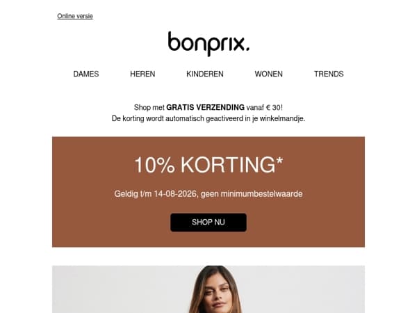 Wees er snel bij: 10% korting, nog maar heel even!