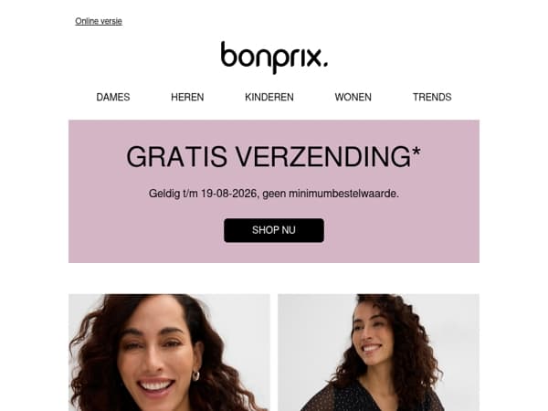 Wij betalen de verzendkosten!