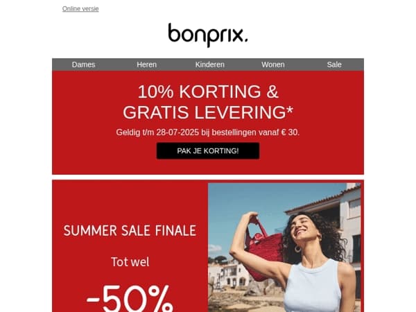 Doe nu je voordeel: -10% korting en gratis levering