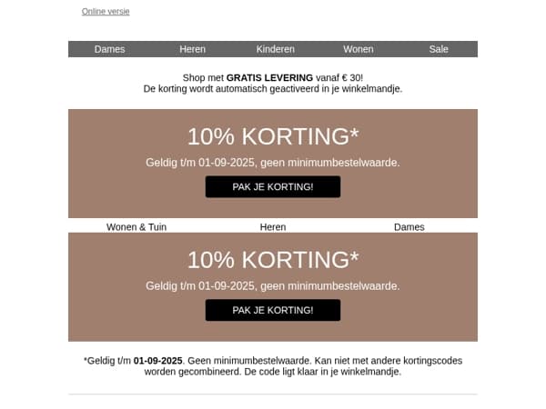 ⏰ Alleen vandaag nog: 10% korting!