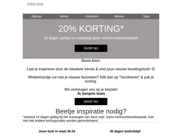🌟 Yeah, 20% korting op je eerste bestelling! 🌟
