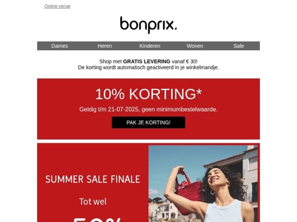 10% extra korting | Snel shoppen, meer voordeel, langer plezier ♡