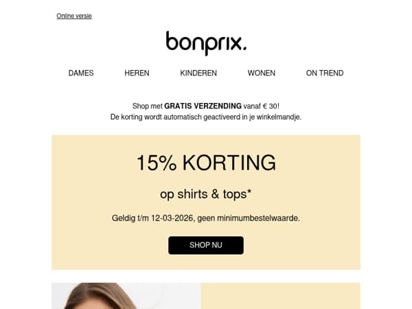 15% korting voor de lente 🌷