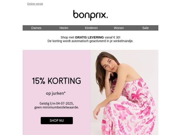 15% korting – speciaal voor jou 💖