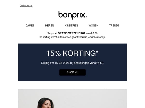 Laatste dag: 15% korting
