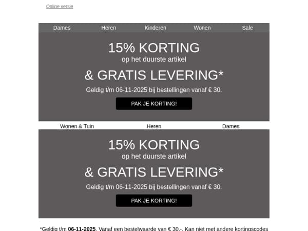 15% op je lievelingsitem 💘