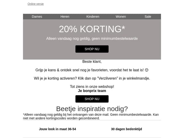 ⏰ Laatste kans: pak alleen vandaag nog 20% korting! ⏰