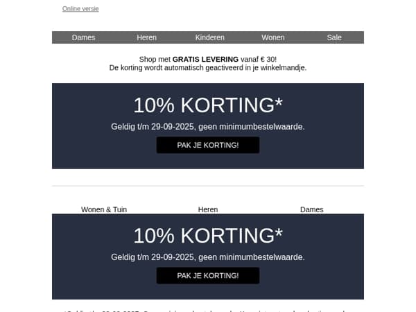 10% korting op alles! 🚀
