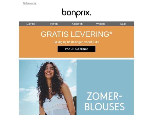 Gratis levering, alleen voor jou