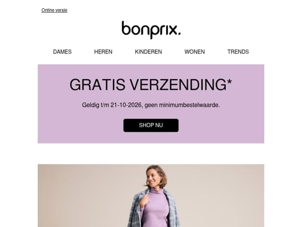 Alleen vandaag: gratis verzending!
