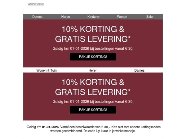 Happy New Year: -10% & gratis levering