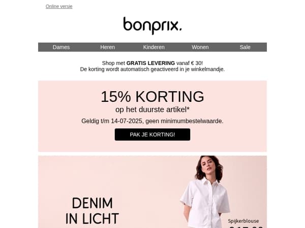 ON TOP: -15% extra op je lievelingsitem! 🎁