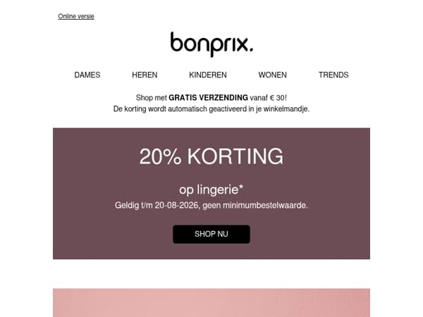 Nog maar heel even: 20% korting ⏰