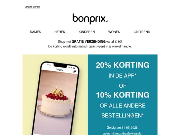 Laatste kans: tot wel 20% korting
