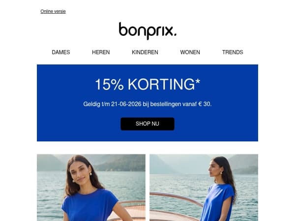 Pak 15% korting op alles 😍
