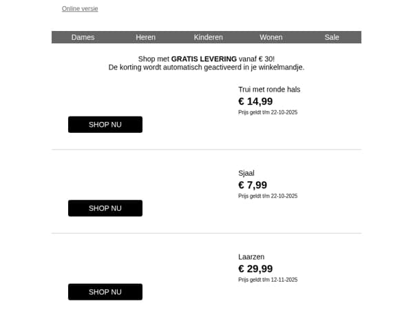 Onze TOP DEAL van de week