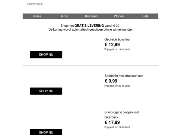 Onze TOP DEALS van de week