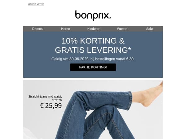 Laatste dag: gratis levering & 10% korting voor jou