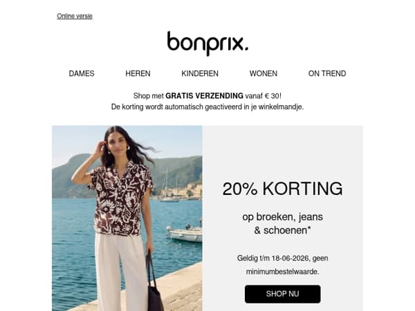 20% korting voor jou 💕
