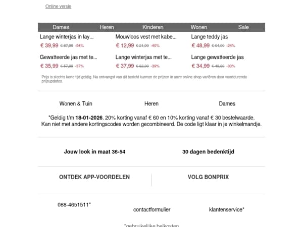 Shop met tot wel -20%! 🤩 | Nieuw in de sale