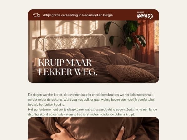 Je bed uit? Liever niet 🤎