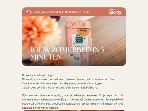 Jouw zomerbed in 5 minuten