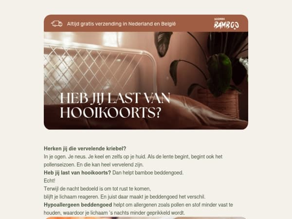Hypoallergeen beddengoed 🌱