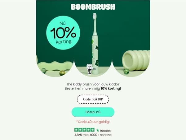 🧸 Korting op onze kiddy brush!