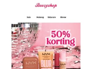 Tot -50% op Makeup 💄