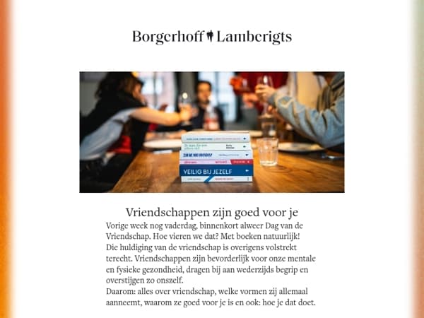 Vriendschappen zijn goed voor je 📚