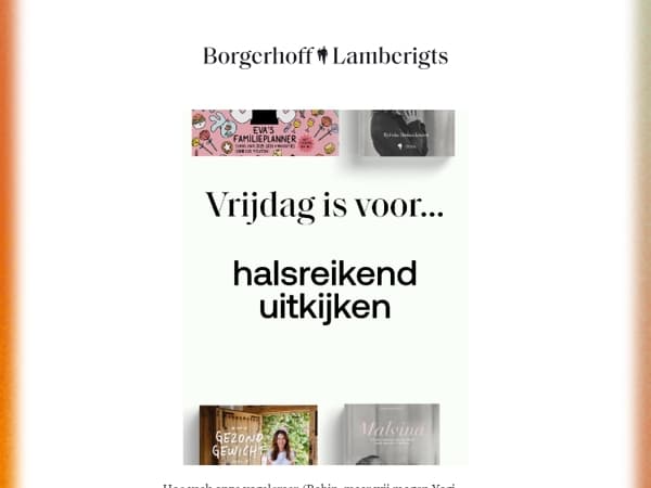 Halsreikend uitkijken naar nieuwe boeken 📚