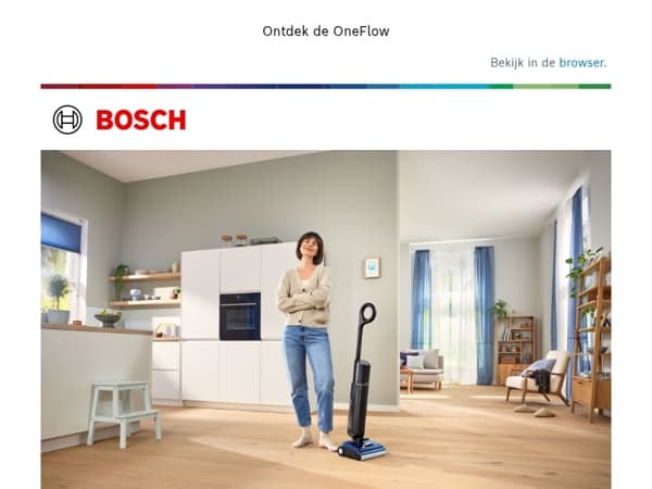 Nieuw: stofzuig en dweil in één beweging