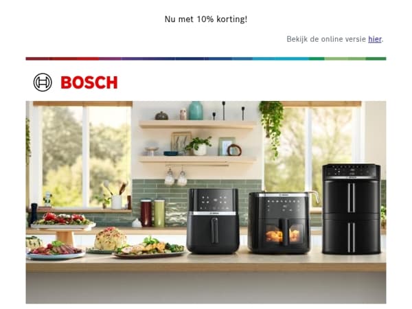 Ontdek de Bosch air fryers met twee lades