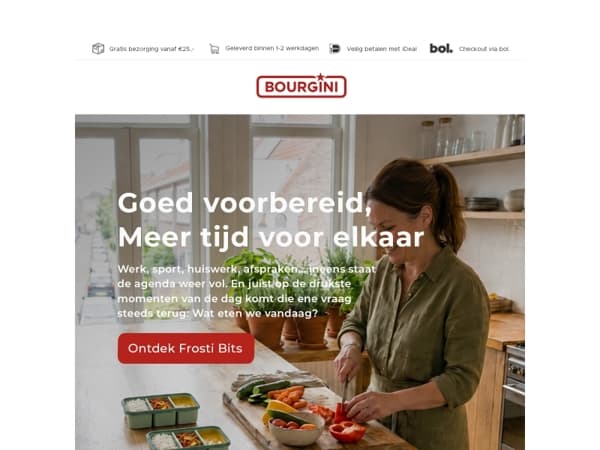 Minder gedoe op drukke dagen met Frosti Bits⏰