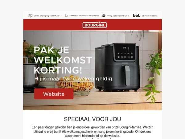 Laat je korting niet verlopen…