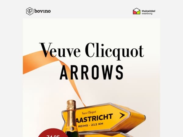 🥂 Ontvang nu €5 korting op alle Veuve Clicquot Arrows