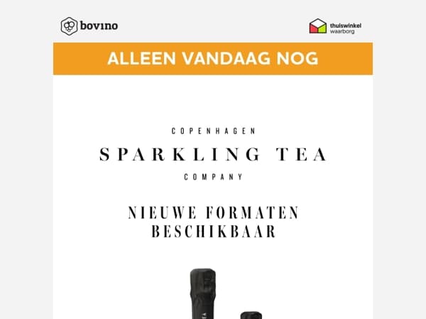 🇩🇰 Alleen vandaag nog 10% korting op Sparkling Tea