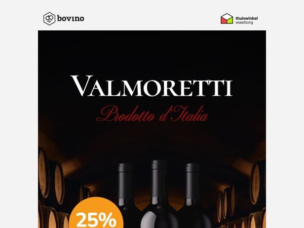 🇮🇹 Laatste dag: Valmoretti Primitivo voor €9,71 per fles