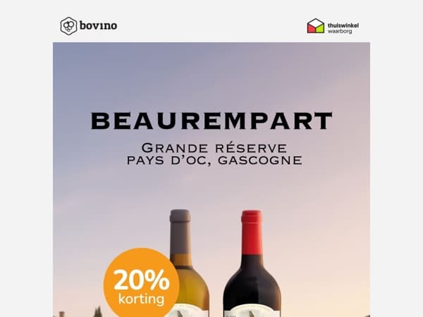 🇫🇷 Ontdek de wijnen van Beaurempart met 20% korting