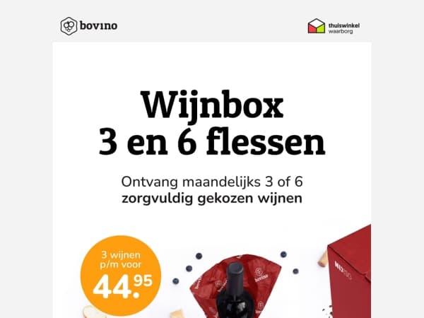 🍷Ontdek ons wijnabonnement, iedere maand gratis thuisbezorgd