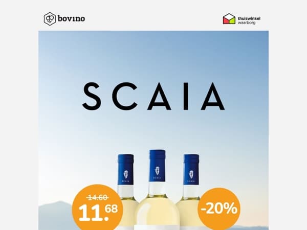 🇮🇹 Alleen vandaag nog: 20% korting op Scaia Bianca Chardonnay