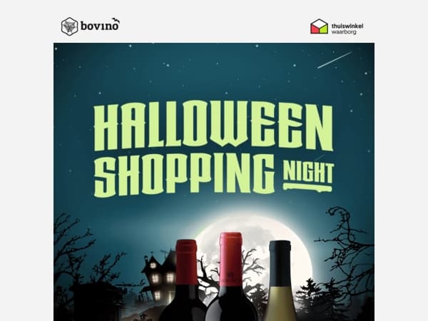 🎃Vanavond €12,50 korting tijdens onze Halloween Shopping Night!