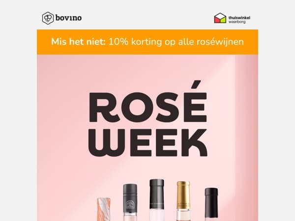 ☀️Nog maar even: 10% korting op ALLE rosé!