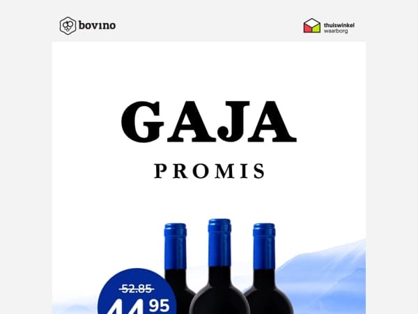🇮🇹 Geniet tijdelijk van Gaja Promis voor €44,95 per fles