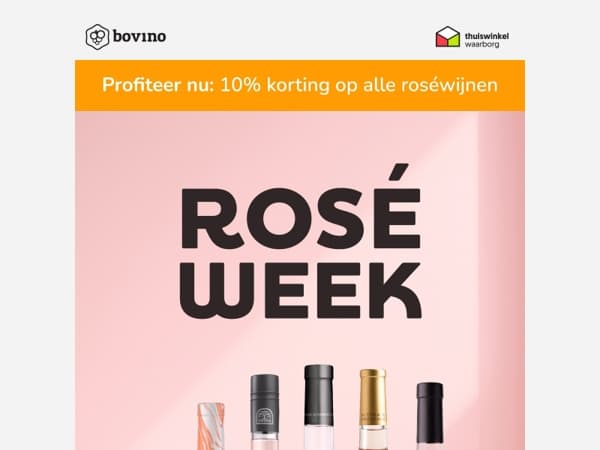 ☀️Tijd voor rosé: deze week 10% korting op ALLE rosé!