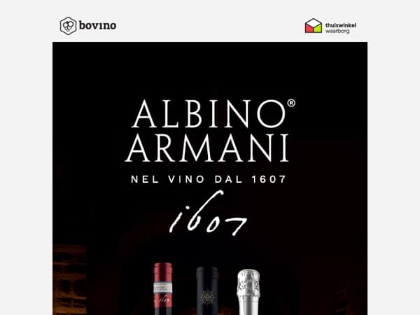 🇮🇹 Nieuw: Ontdek de wijnen van Albino Armani met 15% korting.